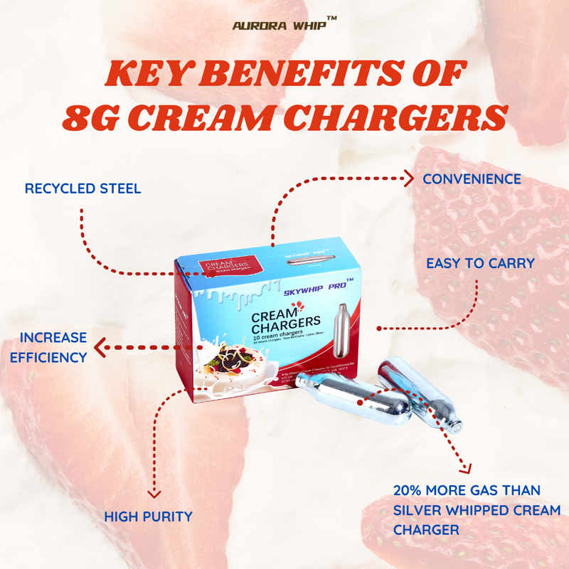 What are the benefits of 8g cream chargers?