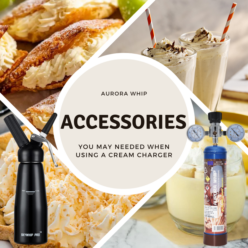 Aurora Whip - Accessories you may needed when using a cream charger