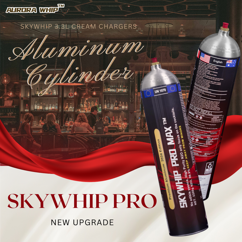 Aluminum Skywhip 3.3L Cream Chargers