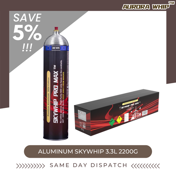 Aluminum Skywhip 3.3L Cream Chargers