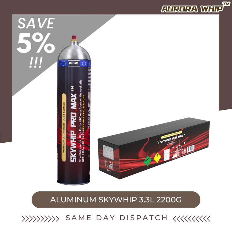 Aluminum Skywhip 3.3L Cream Chargers