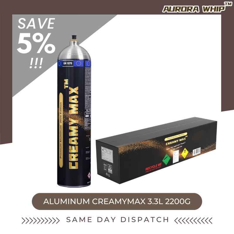 Aluminum Creamy Max 3.3L Cream Chargers
