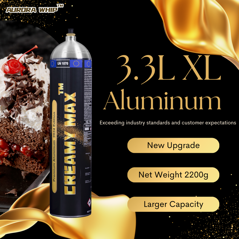 Aluminum Creamy Max 3.3L Cream Chargers